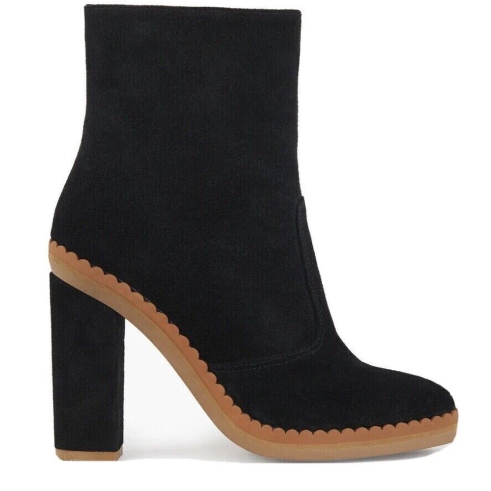 See By Chloe Black and Tan Heeled Boots